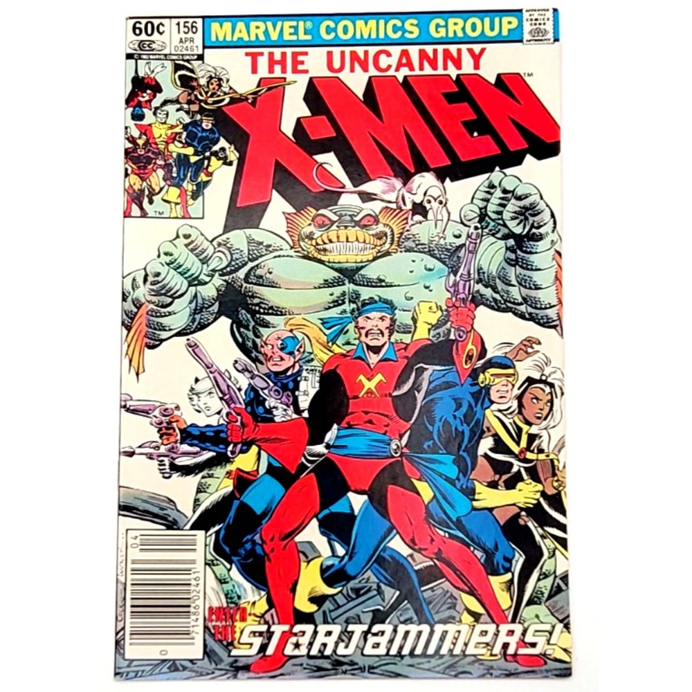UNCANNY X-MEN #156 (1982) /VF+/ ORIGIN OF CORSAIR 1ST‎ ACANTI NEWSSTAND